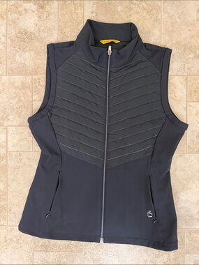 Louis Castel Quilted Black Vest